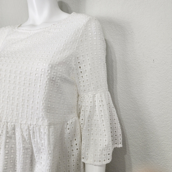 NWOT Jodifl White Eyelet Dress Size Small - Picture 4 of 11